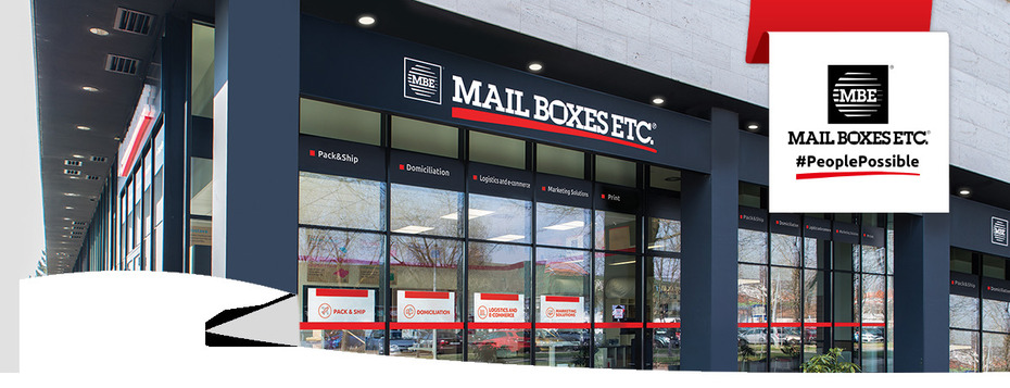 Un exemple de campagne pub de MBE, Mail Boxes etc.